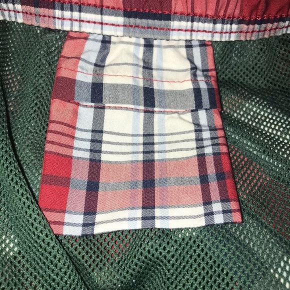 Chaps Red & Blue Plaid Lined Swimsuit Size XXL - Picture 6 of 8